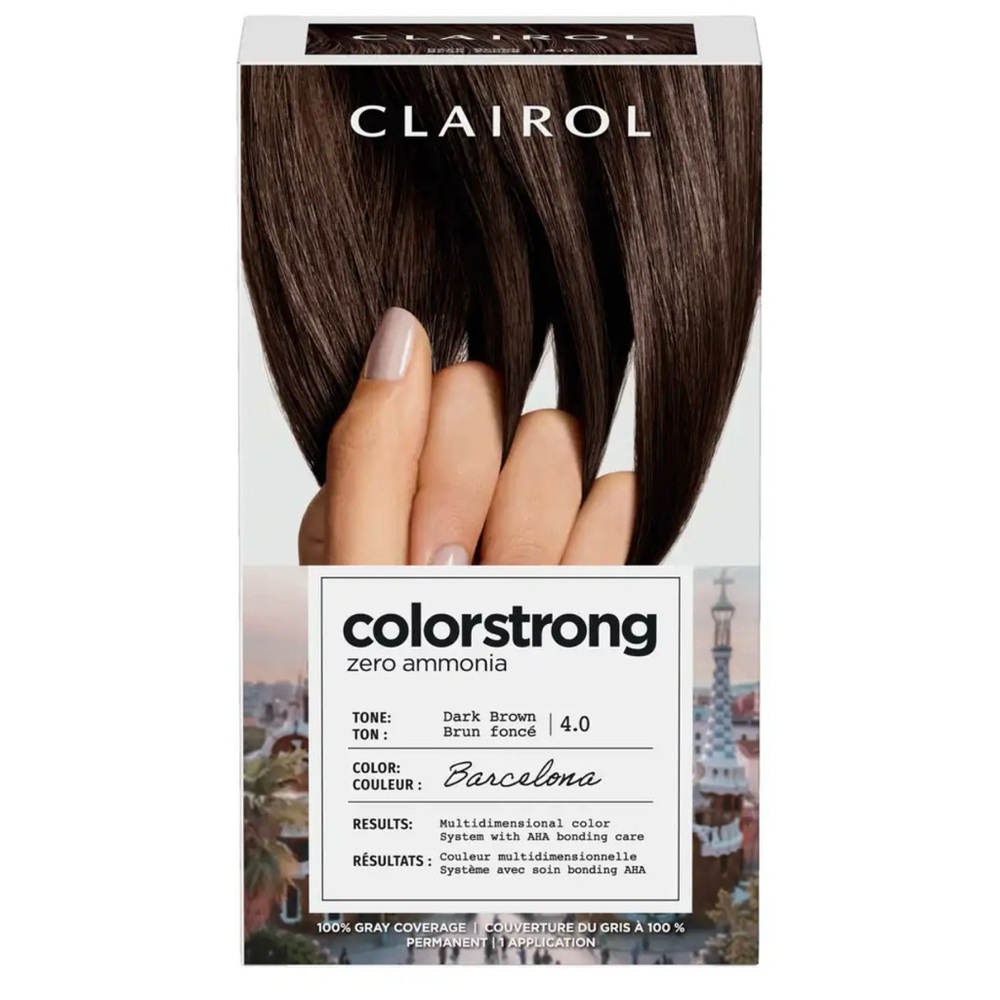 NWT Clariol ColorStrong Zero Ammonia Hair Color - Dark Brown - Picture 1 of 8
